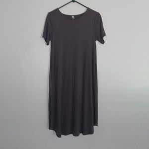 Grey tee shirt dress